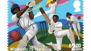 windrush75 here we come stamp
