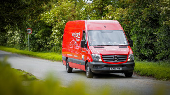 PFW van on country road